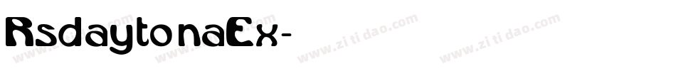 Rsdaytona Ex字体转换